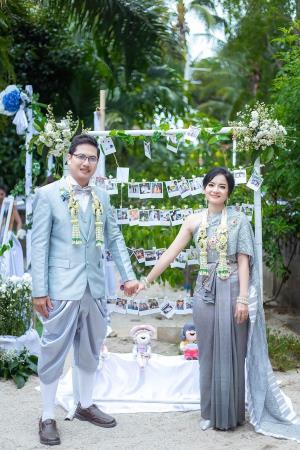 ชุดไทยเจ้าสาว ชุดไทยจักรพรรดิ์ เช่าที่แบมบี้ เวดดิ้ง ห้วยขวาง